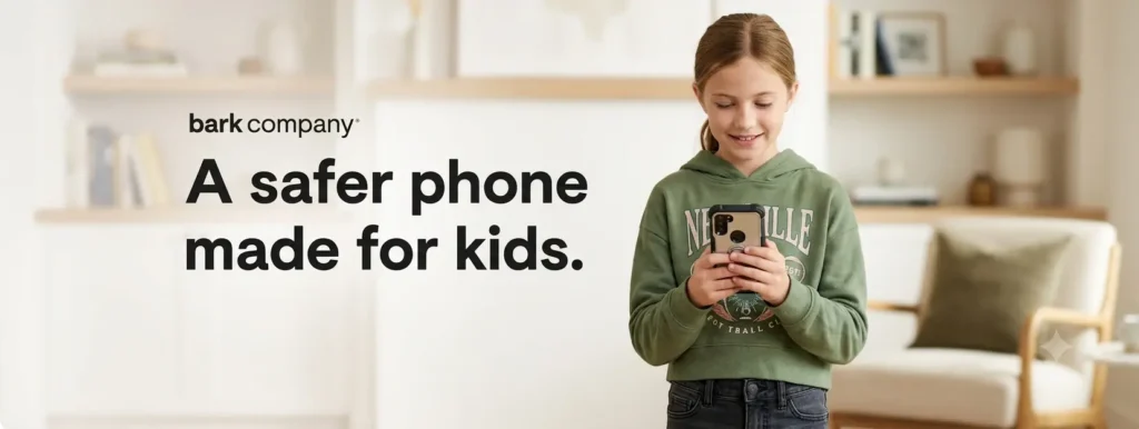 The Bark Phone is the best safe phone choice for your Kid's first phone.